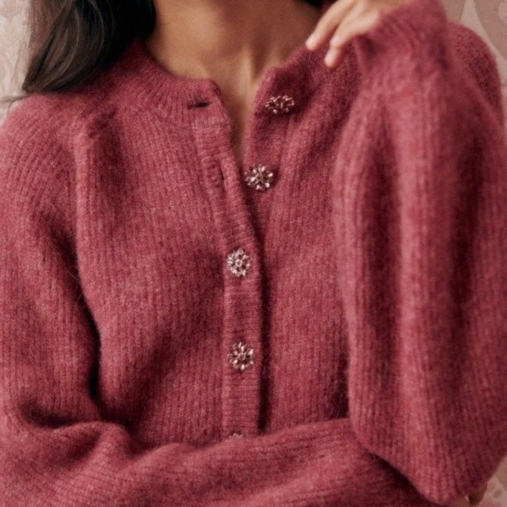 Sezane Othello Jumper in Rosewood - Picture 2 of 7